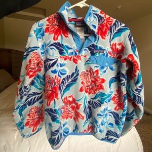 PATAGONIA SYNCHILLA FLEECE FLORAL SPRING PATTERN